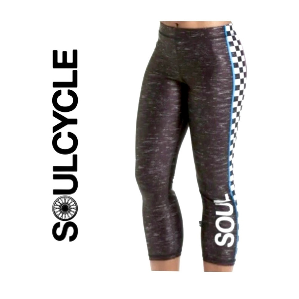 SoulCycle by Terez Limited Edition Check Design Leggings